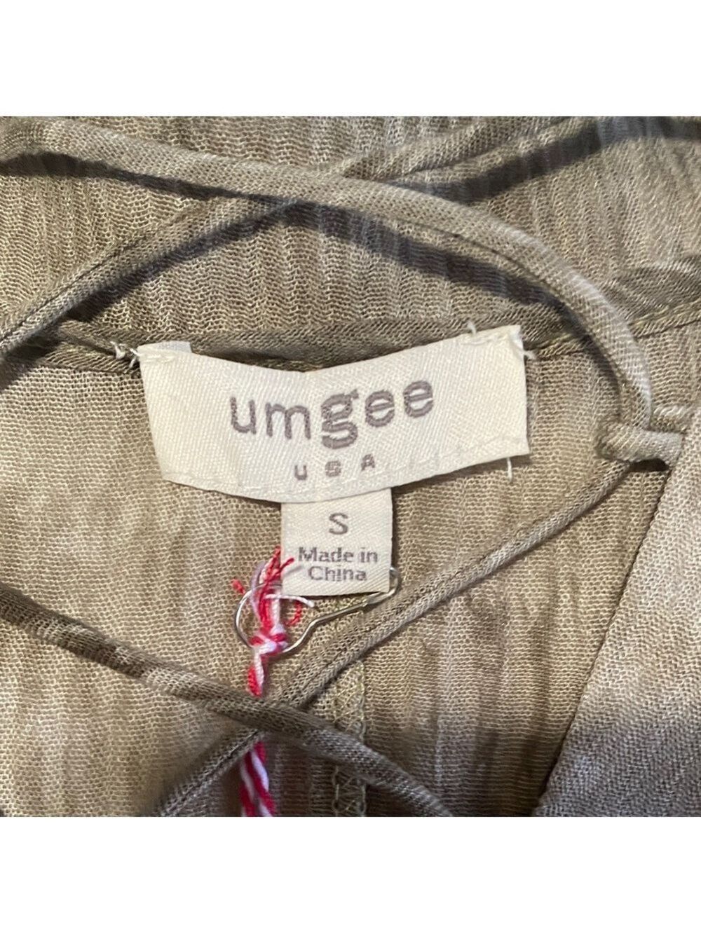 Umgee olive green Lace-Up Tunic Top - Picture 2 of 8